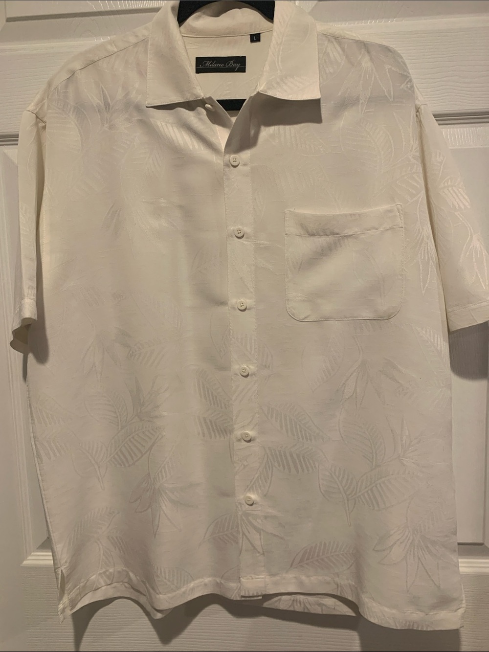 Milano Bay Cream Short-Sleeve Button-Down Shirt